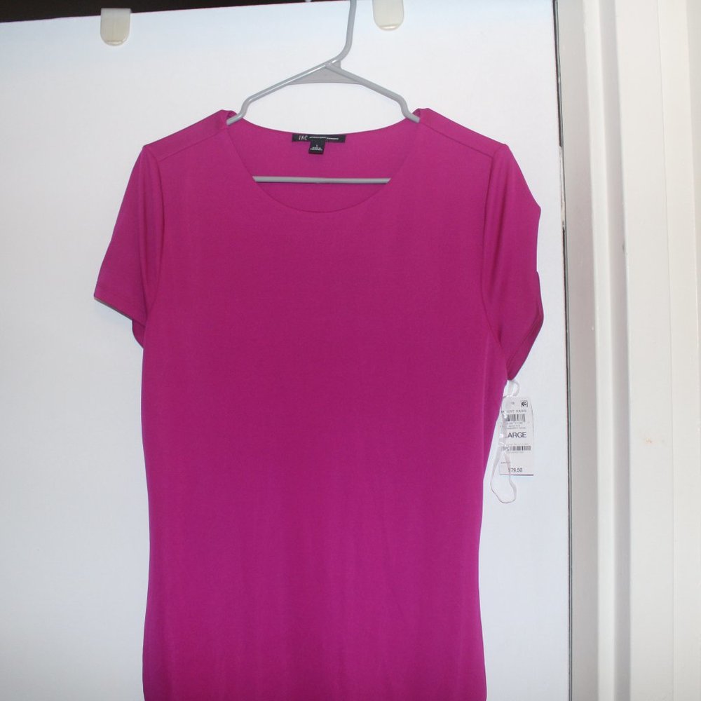 Satiny Ruched Mini Dress - Picture 3 of 8
